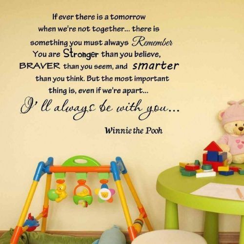 Winnie The Pooh Nursery Quotes Wall Art (Photo 11 of 20)