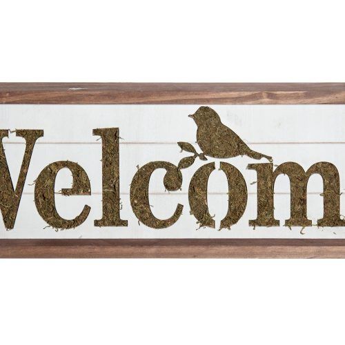 In-A-Word "welcome" Wall Decor (Photo 4 of 20)