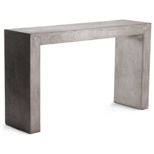 Modern Concrete Console Tables (Photo 11 of 20)