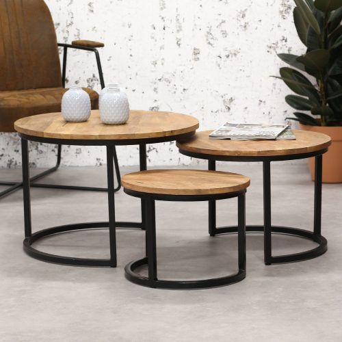 Round Industrial Coffee Tables (Photo 18 of 20)