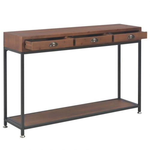 Metal And Oak Console Tables (Photo 20 of 20)