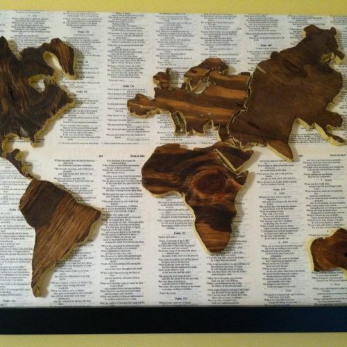 World Map Wood Wall Art (Photo 9 of 20)