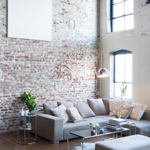 Exposed Brick Wall Accents (Photo 2 of 15)