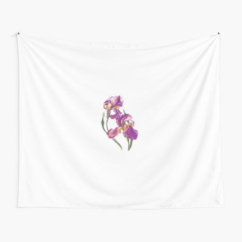 Blended Fabric Irises Tapestries (Photo 17 of 20)
