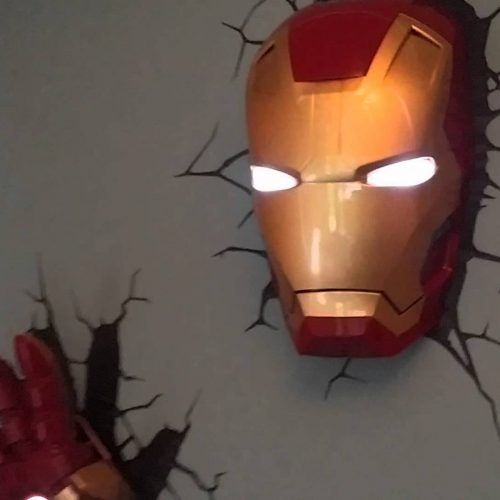 3D Wall Art Iron Man Night Light (Photo 6 of 20)
