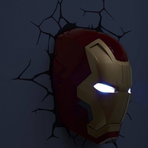 3D Wall Art Iron Man Night Light (Photo 14 of 20)