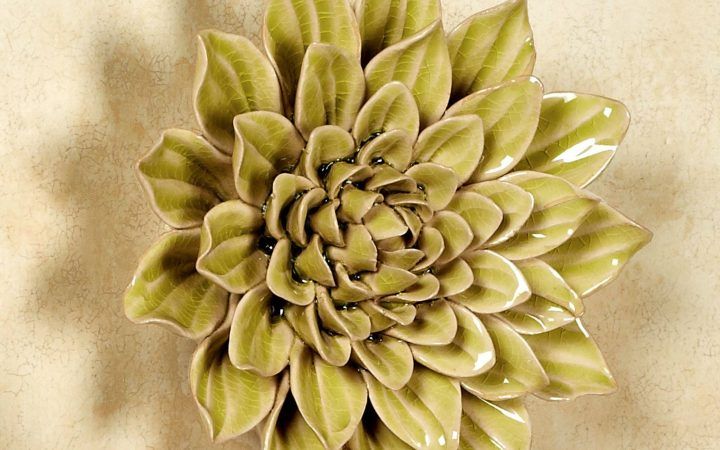 30 Best Ideas Ceramic Flower Wall Art