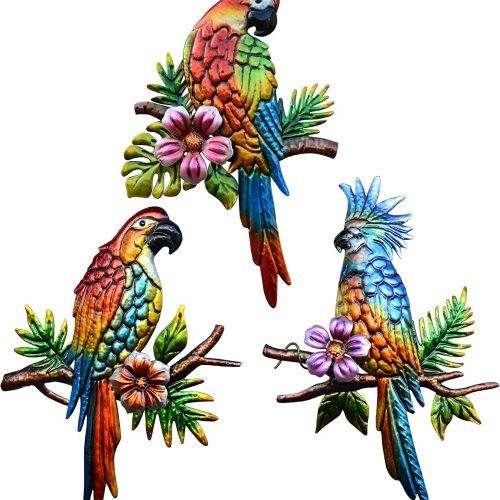 Bird Macaw Wall Sculpture (Photo 1 of 20)