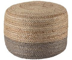 20 Best Ideas Taupe and Beige Ombre Cylinder Tall Pouf Ottomans