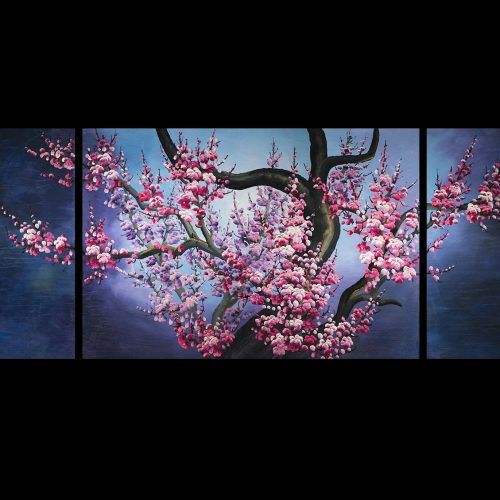 Abstract Cherry Blossom Wall Art (Photo 2 of 20)