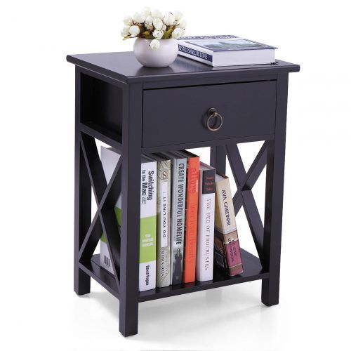 Black Wood Storage Console Tables (Photo 16 of 20)