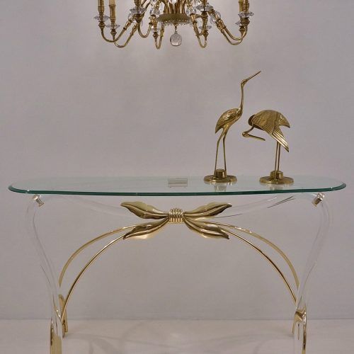 Antique Gold And Glass Console Tables (Photo 7 of 20)