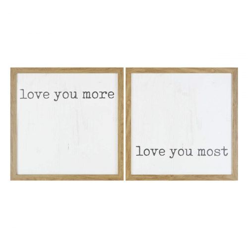 'Love You More' Wood Wall Decor (Photo 8 of 20)