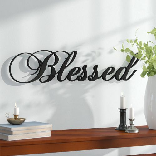 Blessed Steel Wall Decor (Photo 2 of 20)