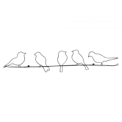 Birds On A Wire Wall Decor (Photo 11 of 20)