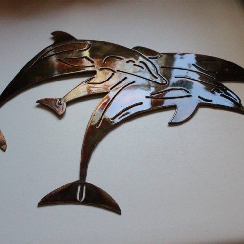 Dolphin Metal Wall Art (Photo 16 of 25)