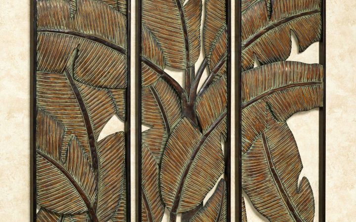 20 Collection of Tropical Metal Wall Art