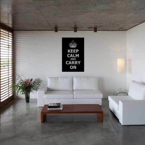 Keep Calm And Carry On Wall Art (Photo 13 of 25)