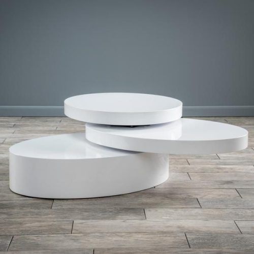 Oval Mod Rotating Coffee Tables (Photo 6 of 20)