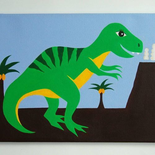 Dinosaur Wall Art For Kids (Photo 20 of 20)