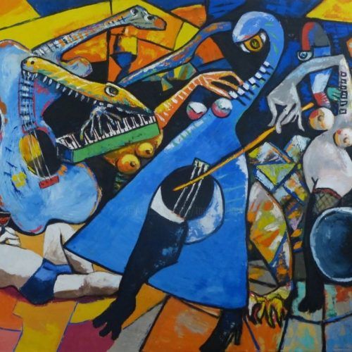 Abstract Jazz Band Wall Art (Photo 6 of 20)