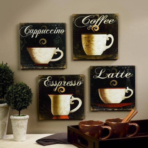 Cafe Latte Kitchen Wall Art (Photo 1 of 30)