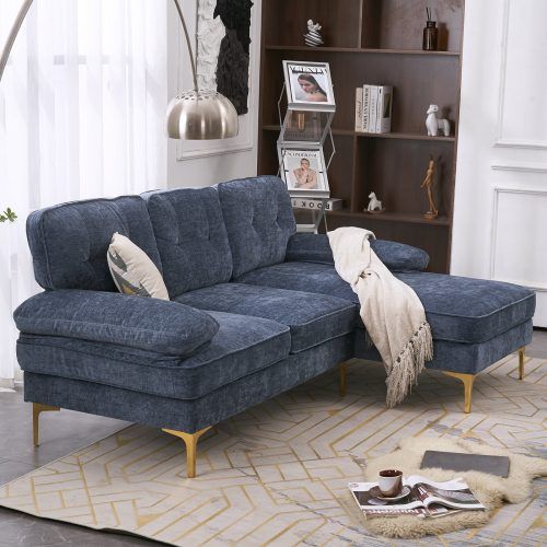 Modern L-Shaped Fabric Upholstered Couches (Photo 14 of 20)