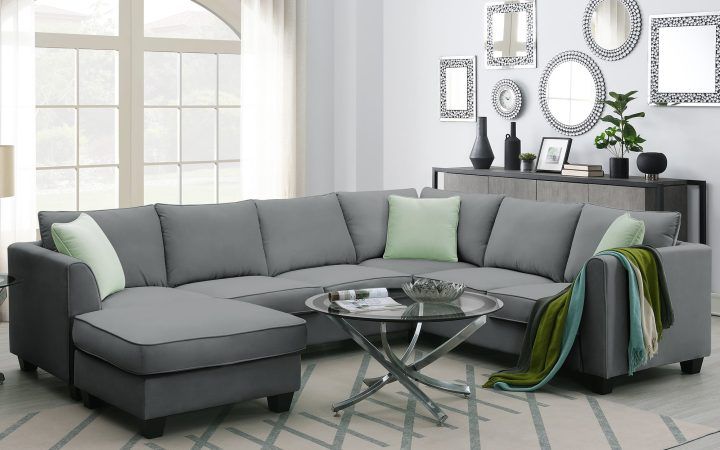  Best 20+ of 7-seater Sectional Couch with Ottoman and 3 Pillows