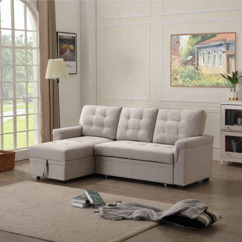 Small L Shaped Sectional Sofas In Beige (Photo 1 of 21)