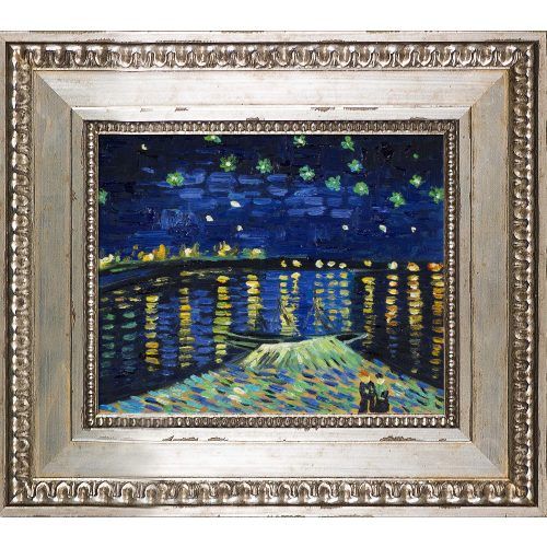 Blended Fabric Van Gogh Starry Night Over The Rhone Wall Hangings (Photo 6 of 20)