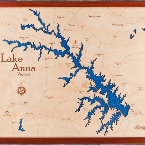 Lake Map Wall Art (Photo 10 of 20)