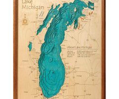 20 Inspirations Lake Map Wall Art