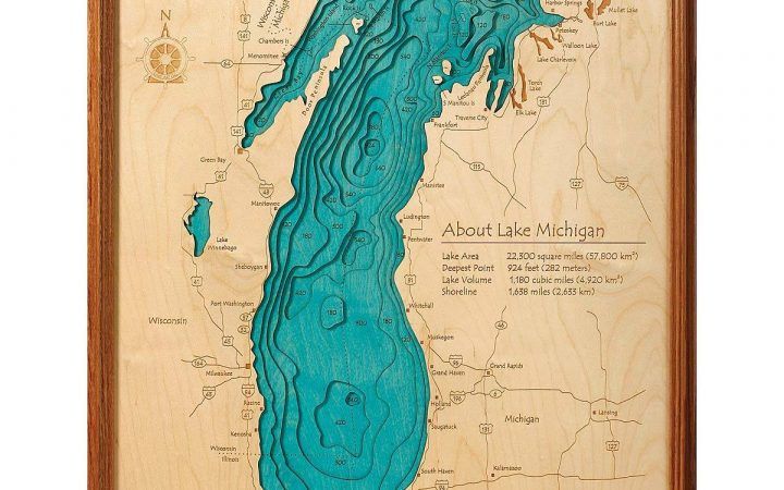 20 Inspirations Lake Map Wall Art