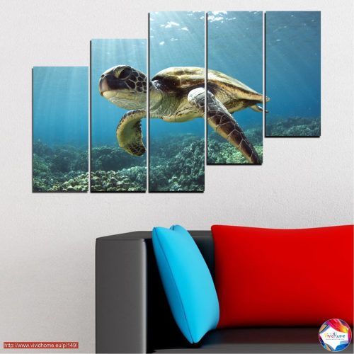 Sea Turtle Canvas Wall Art (Photo 8 of 20)