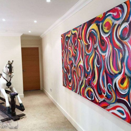 Abstract Oversized Canvas Wall Art (Photo 17 of 20)