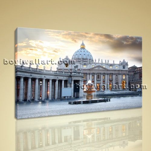 Canvas Wall Art Of Rome (Photo 11 of 15)