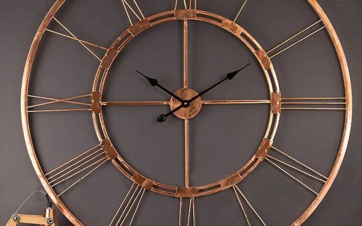 2024 Latest Large Metal Wall Art Clocks
