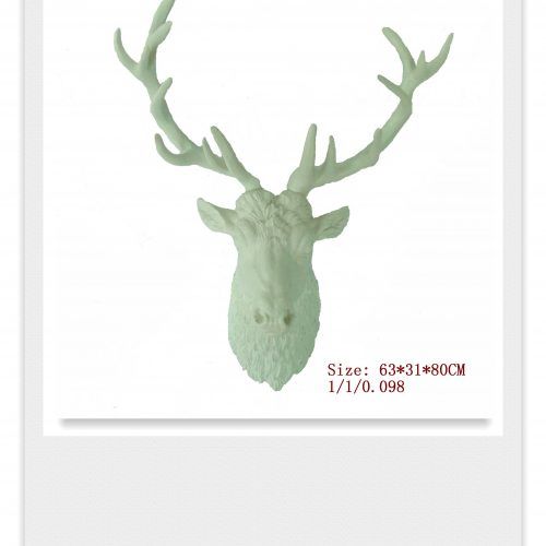 Large Deer Head Faux Taxidermy Wall Decor (Photo 10 of 20)