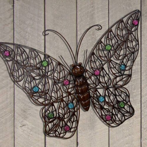 Large Metal Butterfly Wall Art (Photo 6 of 25)
