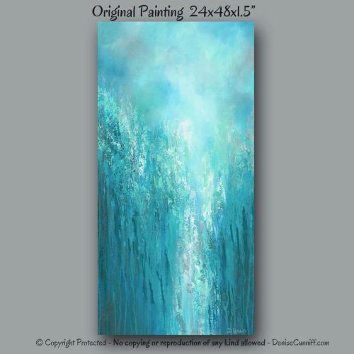 Oversized Teal Canvas Wall Art (Photo 6 of 20)