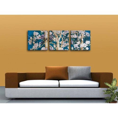 3 Piece Floral Canvas Wall Art (Photo 20 of 20)
