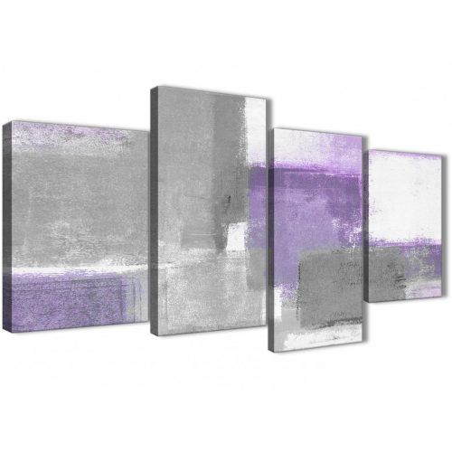 Purple And Grey Abstract Wall Art (Photo 20 of 20)