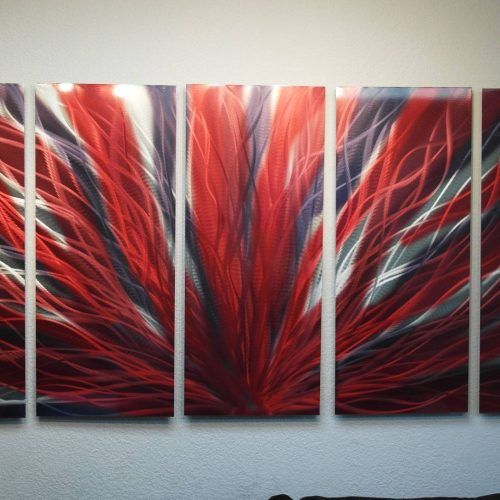 Red And Black Metal Wall Art (Photo 5 of 20)
