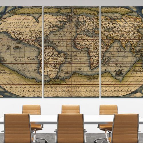 World Map For Wall Art (Photo 10 of 20)