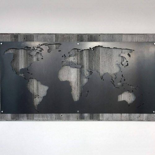 Large World Map Wall Art (Photo 19 of 20)