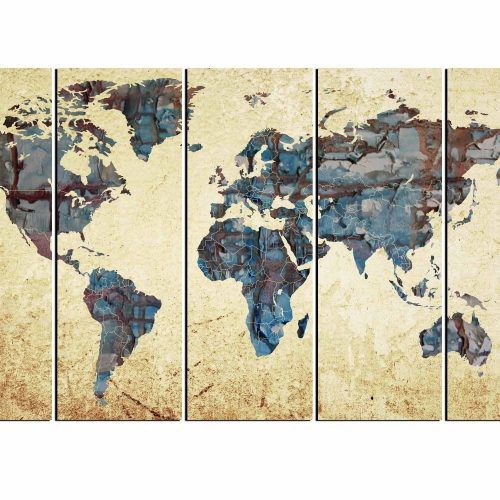 Large World Map Wall Art (Photo 9 of 20)