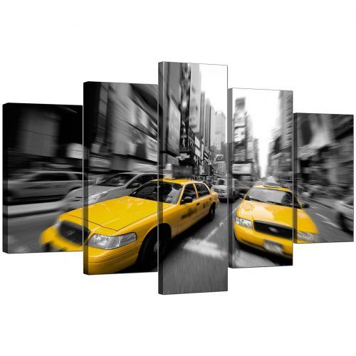 Black And White New York Canvas Wall Art (Photo 19 of 20)