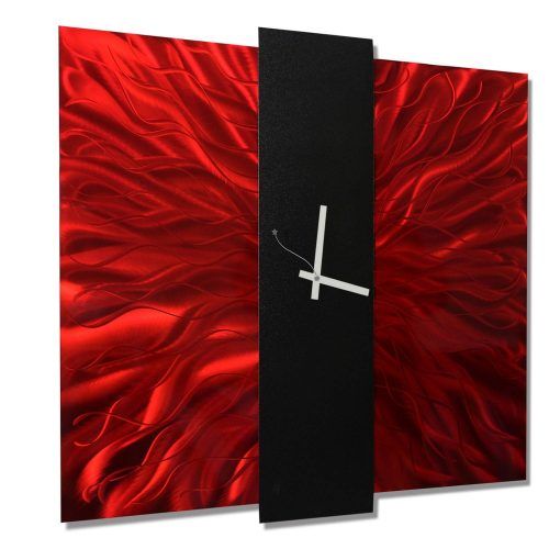 Red And Black Metal Wall Art (Photo 1 of 20)