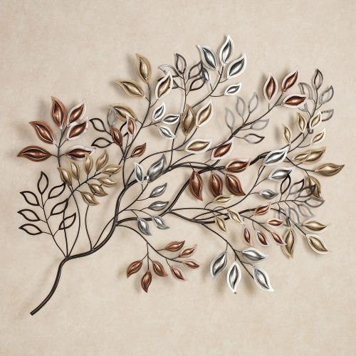 Leaves Metal Sculpture Wall Decor (Photo 2 of 20)