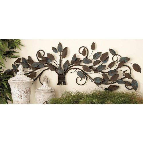 Leaves Metal Sculpture Wall Decor (Photo 16 of 20)